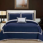 Alternate image 0 for Chic Home Neal Queen Quilt Set in Navy