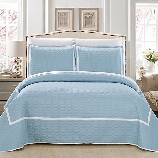 Alternate image 1 for Chic Home Halrowe Reversible Quilt Set