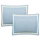 Alternate image 2 for Chic Home Halrowe Reversible Queen Quilt Set in Blue