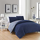 Alternate image 2 for Chic Home Maritoni 3-Piece Reversible Queen Comforter Set in Navy