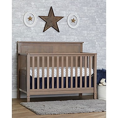 Suite Bebe Asher 4-in-1 Convertible Crib in Blossom Grey. View a larger version of this product image.