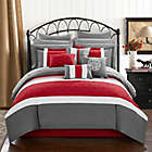 Alternate image 0 for Chic Home Seigel 16-Piece King Comforter Set in Red