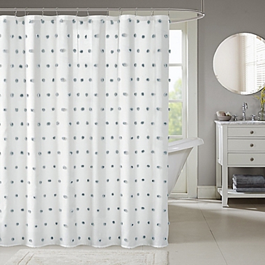 Madison Park Sophie Shower Curtain in White. View a larger version of this product image.