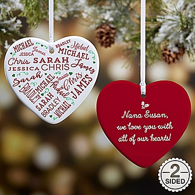 Close To Her Heart 2-Sided Christmas Ornament. View a larger version of this product image.