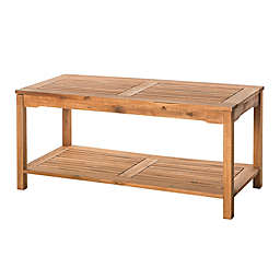 Forest Gate Eagleton Acacia Outdoor Coffee Table in Brown
