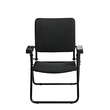 HoMedics&reg; Folding Chair for Massage Cushions in Black. View a larger version of this product image.