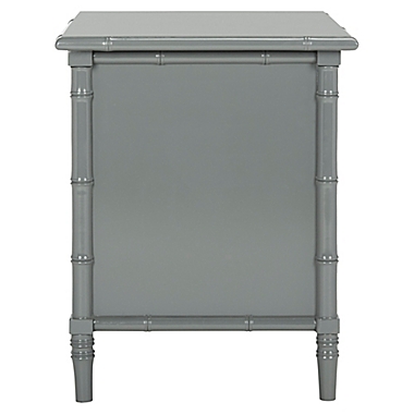 Safavieh Mina 3-Drawer Coastal Nightstand in Grey. View a larger version of this product image.