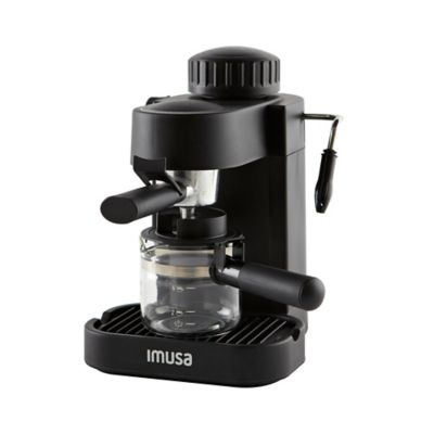 IMUSA&reg; 4-Cup Espresso/Cappuccino Maker in Black