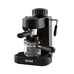 IMUSA® 4-Cup Espresso/Cappuccino Maker in Black