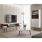 Alternate image 1 for Manhattan Comfort&copy; Utopia 70.47-Inch TV Stand in White/Maple Cream