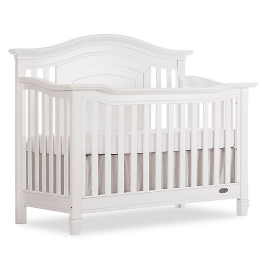 Convertible Crib In Winter White, Evolur Fairbanks Double Dresser