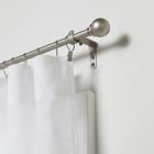 Alternate image 0 for Umbra&reg; Cafe Ball Finial 18 to 28-Inch Adjustable Curtain Rod in Nickel