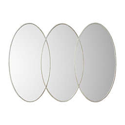 Madison Park Signature Eclipse 30-Inch x 40-Inch Wall Mirror in Antique Silver