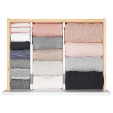OXO Good Grips&reg; Expandable Dresser Drawer Divider (Set of 2). View a larger version of this product image.