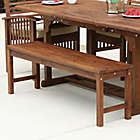 Alternate image 3 for Forest Gate Eagleton Acacia Wood Patio Bench in Dark Brown