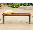 Alternate image 6 for Forest Gate Eagleton Acacia Wood Patio Bench in Dark Brown