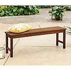 Alternate image 1 for Forest Gate Eagleton Acacia Wood Patio Bench in Dark Brown