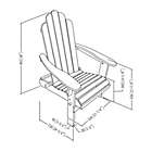 Alternate image 3 for Forest Gate Eagleton Acacia Folding Adirondack Chair in Dark Brown