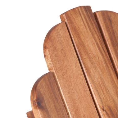 Forest Gate Eagleton Acacia Folding Adirondack Chair in Brown. View a larger version of this product image.