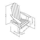Alternate image 3 for Forest Gate Eagleton Acacia Folding Adirondack Chair in Brown