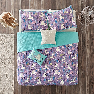 Urban Habitat Kids Lola 4-Piece Twin/Twin XL Reversible Coverlet Set in Purple. View a larger version of this product image.
