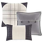 Alternate image 2 for Madison Park Ridge Herringbone 7-Piece Queen Comforter Set in Grey