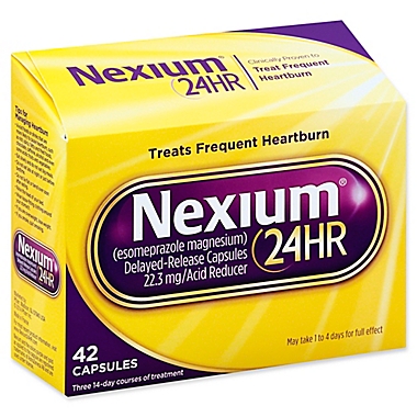Nexium&reg; 24HR 42-Count Acid Reducer Heartburn Relief Delayed-Release Capsules. View a larger version of this product image.
