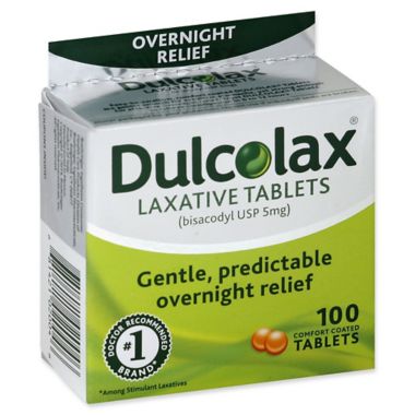 Dulcolax&reg; 100-Count Laxative Tablets. View a larger version of this product image.