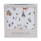 Alternate image 2 for Little Unicorn Forest Friends Cotton Muslin Original Quilt