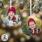 Picture Perfect 2-Sided Glossy Photo Christmas Ornament