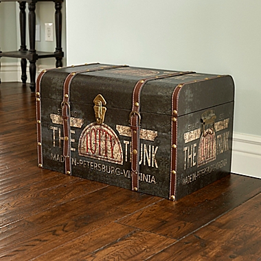 Household Essentials&reg; Large Vintage Decorative Home Storage Trunk. View a larger version of this product image.