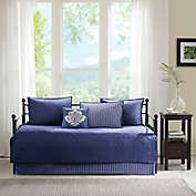 Madison Park Quebec 6-Piece Reversible Daybed Set in Navy