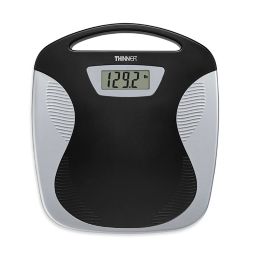Conair® Thinner® Portable Digital Bathroom Scale in Black/Silver