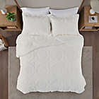 Alternate image 3 for Madison Park Arya Medallion 3-Piece Full/Queen Ultra Plush Comforter Set in Ivory