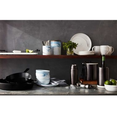 Artisanal Kitchen Supply&reg; Coupe Marbleized 16-Piece Dinnerware Set in Grey. View a larger version of this product image.