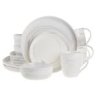 Alternate image 0 for Artisanal Kitchen Supply&reg; Coupe Marbleized 16-Piece Dinnerware Set in Grey