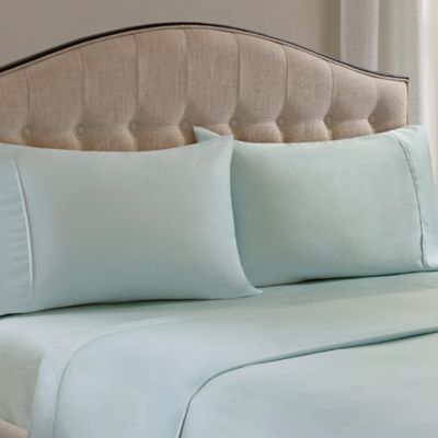 Madison Park 1500-Thread-Count Standard/Queen Pillowcase in Seafoam