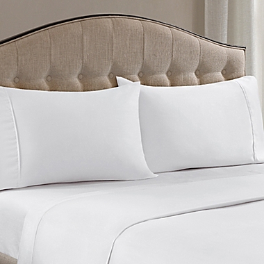Madison Park 1500-Thread-Count King Pillowcase in White. View a larger version of this product image.