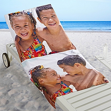 2-Photo Collage Beach Towel. View a larger version of this product image.