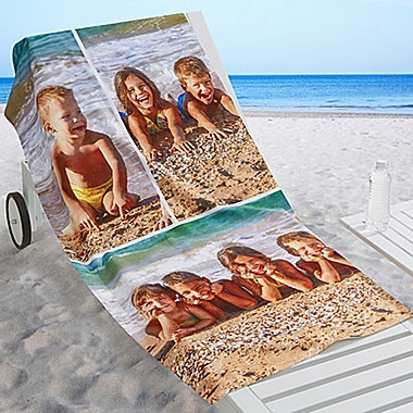 3-Photo Collage Beach Towel. View a larger version of this product image.
