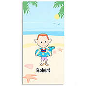 Summer Family Characters Beach Towel