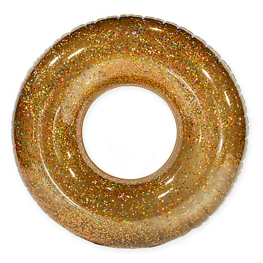 Alternate image 1 for Pool Candy Holographic Glitter Beach and Pool Tube in Gold