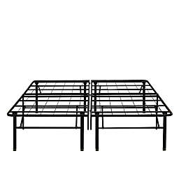 E-Rest 18-Inch Metal King Platform Bed Frame in Black