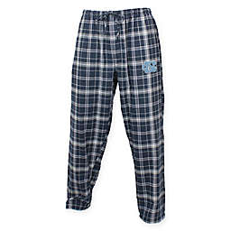 University of North Carolina Men's Flannel Plaid Pajama Pant with Left Leg Team Logo