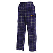 Louisiana State University Men&#39;s Flannel Plaid Pajama Pant with Left Leg Team Logo