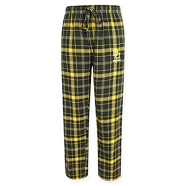 Baylor University Men&#39;s Large Flannel Plaid Pajama Pant with Left Leg Team Logo. View a larger version of this product image.