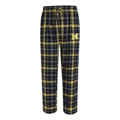 University of Michigan Men's Plaid Pajama Pants - Vintage Detroit