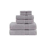 Madison Park 6-Piece Organic Cotton Towel Set in Grey