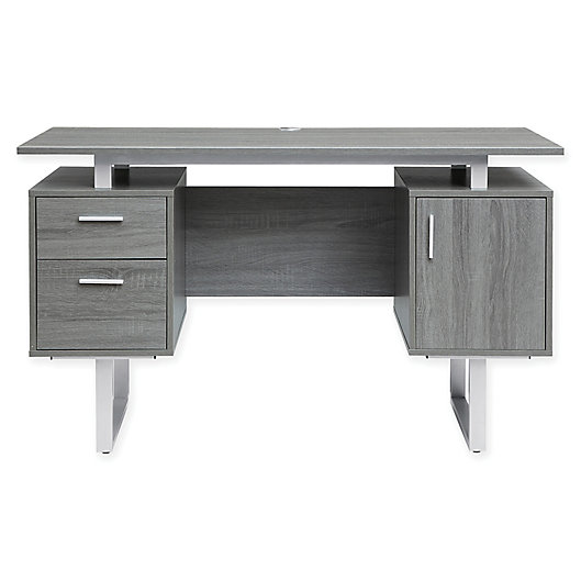Alternate image 1 for Techni Mobili Modern Office Desk in Grey
