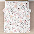 Alternate image 1 for Sweet Jojo Designs&reg; Watercolor Floral 3-Piece Full/Queen Comforter Set in Pink/Grey